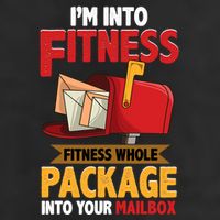 Postal Worker Funny Mailman Postman IM Into Fitness Adult Drive Performance Visor
