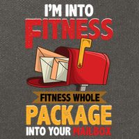 Postal Worker Funny Mailman Postman IM Into Fitness Cotton Canvas Backpack