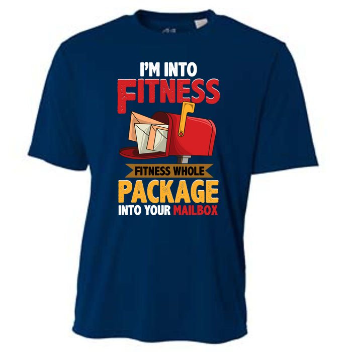 Postal Worker Funny Mailman Postman IM Into Fitness Cooling Performance Crew T-Shirt