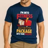 Postal Worker Funny Mailman Postman IM Into Fitness Cooling Performance Crew T-Shirt