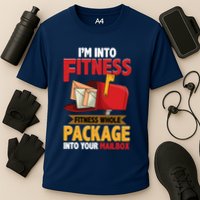 Postal Worker Funny Mailman Postman IM Into Fitness Cooling Performance Crew T-Shirt