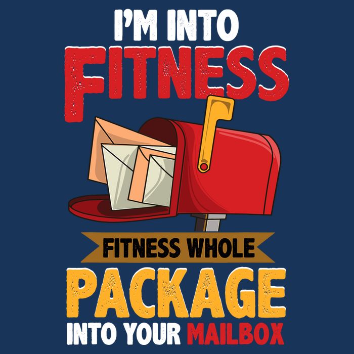 Postal Worker Funny Mailman Postman IM Into Fitness Cooling Performance Crew T-Shirt
