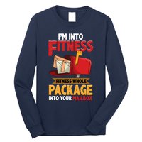 Postal Worker Funny Mailman Postman IM Into Fitness Long Sleeve Shirt