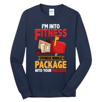 Postal Worker Funny Mailman Postman IM Into Fitness Tall Long Sleeve T-Shirt