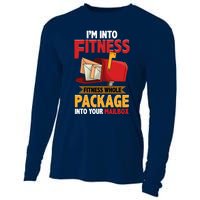 Postal Worker Funny Mailman Postman IM Into Fitness Cooling Performance Long Sleeve Crew