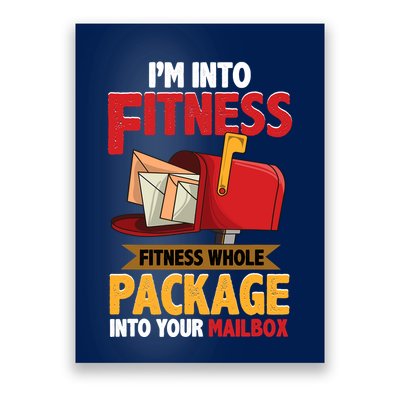 Postal Worker Funny Mailman Postman IM Into Fitness Poster