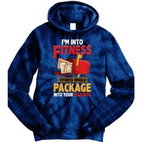 Postal Worker Funny Mailman Postman IM Into Fitness Tie Dye Hoodie