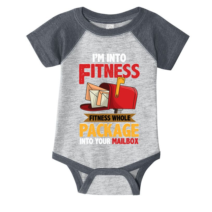 Postal Worker Funny Mailman Postman IM Into Fitness Infant Baby Jersey Bodysuit