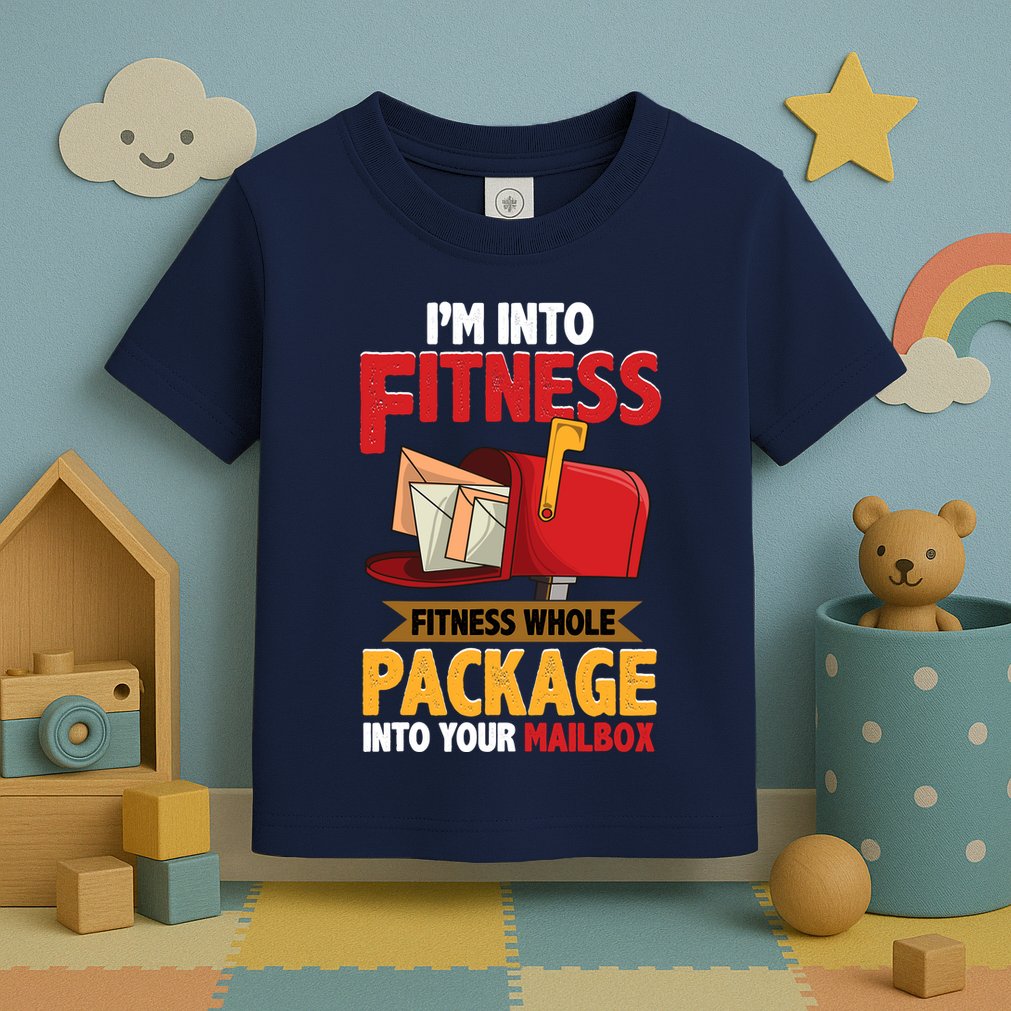 Postal Worker Funny Mailman Postman IM Into Fitness Toddler T-Shirt