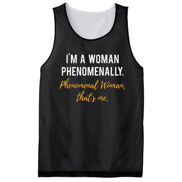 Phenomenal Womam Feminist Mesh Reversible Basketball Jersey Tank