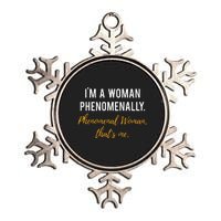 Phenomenal Womam Feminist Metallic Star Ornament