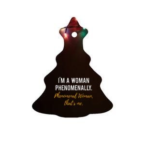 Phenomenal Womam Feminist Ceramic Tree Ornament