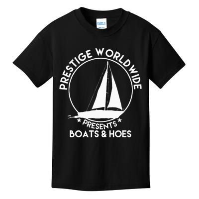 Prestige Worldwide Funny Cool Boats And Hoes Kids T-Shirt