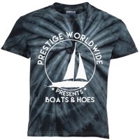 Prestige Worldwide Funny Cool Boats And Hoes Kids Tie-Dye T-Shirt