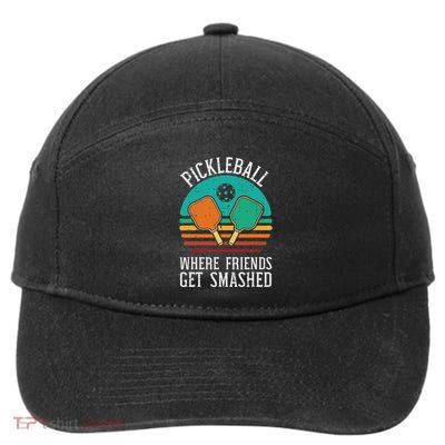 Pickleball Where Friends Get Smashed Pickle Ball Women 7-Panel Snapback Hat