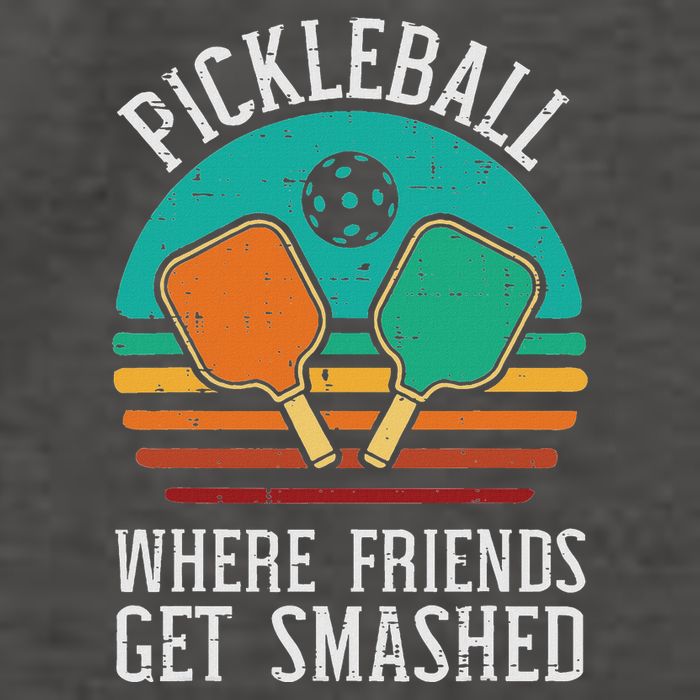 Pickleball Where Friends Get Smashed Pickle Ball Women Vector Backpack