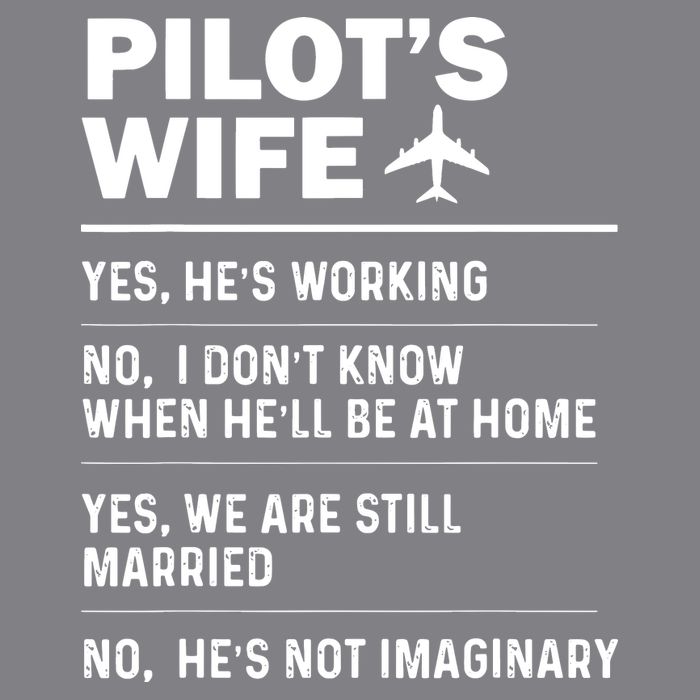Pilots Wife Funny Aviation Airline Pilot Husband Aviator Impact Tech Backpack