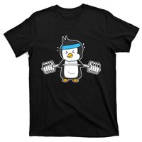 Penguin Weightlifting Funny Penguin Lovers Weightlifter Gym Premium T-Shirt