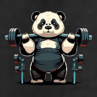 Panda Weightlifting Funny Fitness Gym Panda 11oz C Handle Ceramic Mug