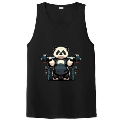 Panda Weightlifting Funny Fitness Gym Panda PosiCharge Competitor Tank
