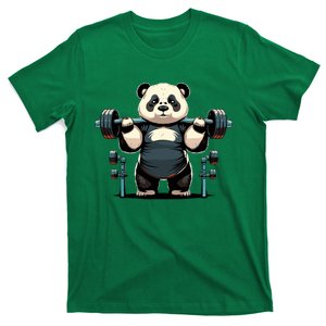 Panda Weightlifting Funny Fitness Gym Panda T-Shirt