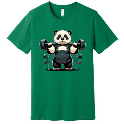 Panda Weightlifting Funny Fitness Gym Panda Premium T-Shirt