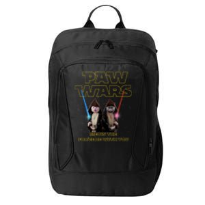 Paw Wars Funny Cat , Cat Lover , Cat City Backpack