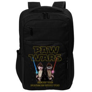 Paw Wars Funny Cat , Cat Lover , Cat Impact Tech Backpack