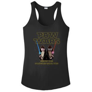 Paw Wars Funny Cat , Cat Lover , Cat Ladies PosiCharge Competitor Racerback Tank