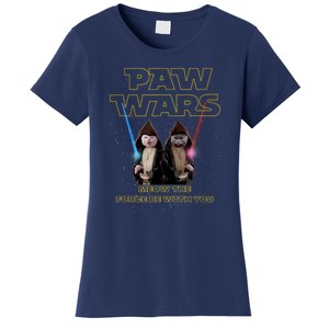 Paw Wars Funny Cat , Cat Lover , Cat Women's T-Shirt