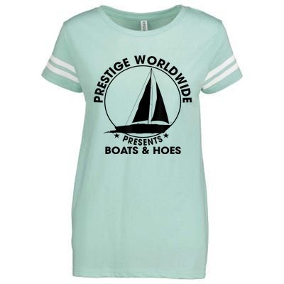 Prestige Worldwide Funny Cool Boats And Hoes Enza Ladies Jersey Football T-Shirt