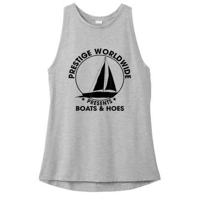 Prestige Worldwide Funny Cool Boats And Hoes Ladies PosiCharge Tri-Blend Wicking Tank