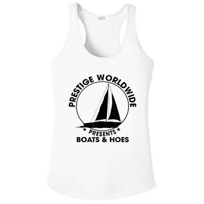 Prestige Worldwide Funny Cool Boats And Hoes Ladies PosiCharge Competitor Racerback Tank