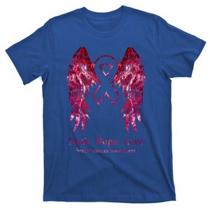 Pink Wings Faith Hope Love Breast Cancer Awareness Great Gift T-Shirt