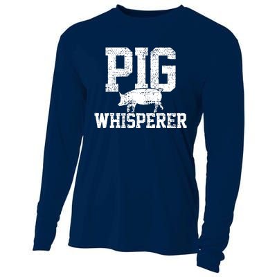 Pigs Whisperer Farmer Vintage Cooling Performance Long Sleeve Crew