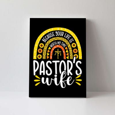 Pastor Wife Funny Special Christian Church Appreciation Gift Canvas