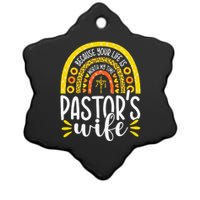 Pastor Wife Funny Special Christian Church Appreciation Gift Ceramic Star Ornament