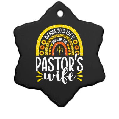 Pastor Wife Funny Special Christian Church Appreciation Gift Ceramic Star Ornament