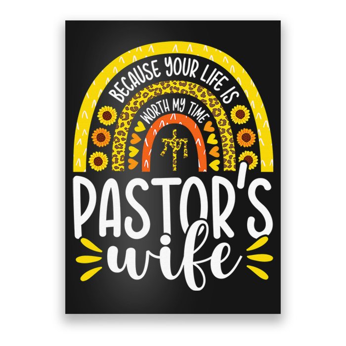 Pastor Wife Funny Special Christian Church Appreciation Gift Poster