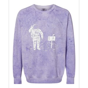 Postal Worker Funny For Delivery Mailman Astronaut Colorblast Crewneck Sweatshirt