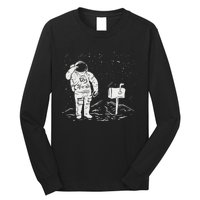 Postal Worker Funny For Delivery Mailman Astronaut Long Sleeve Shirt