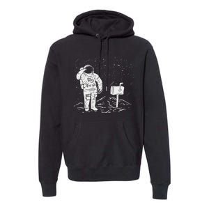 Postal Worker Funny For Delivery Mailman Astronaut Premium Hoodie