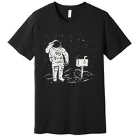 Postal Worker Funny For Delivery Mailman Astronaut Premium T-Shirt