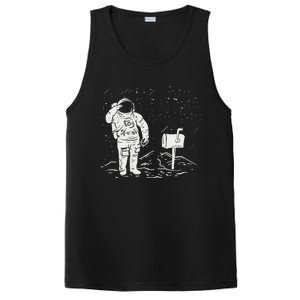 Postal Worker Funny For Delivery Mailman Astronaut PosiCharge Competitor Tank