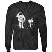 Postal Worker Funny For Delivery Mailman Astronaut Tie-Dye Long Sleeve Shirt