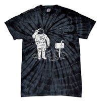 Postal Worker Funny For Delivery Mailman Astronaut Tie-Dye T-Shirt