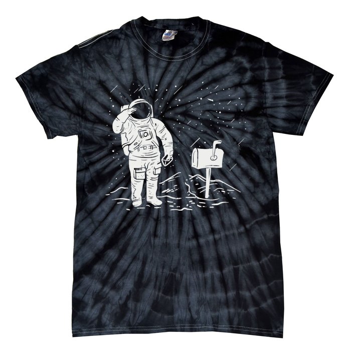 Postal Worker Funny For Delivery Mailman Astronaut Tie-Dye T-Shirt