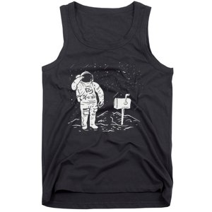 Postal Worker Funny For Delivery Mailman Astronaut Tank Top