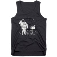 Postal Worker Funny For Delivery Mailman Astronaut Tank Top