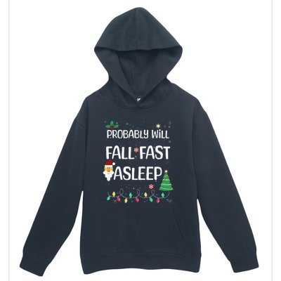 Probably will Fall Fast Asleep Christmas Day Family Urban Pullover Hoodie